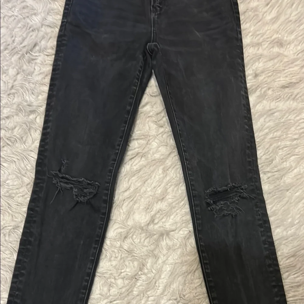 American Eagle‎ Outfitters Women's Black Distressed Skinny Jeans
